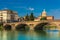 Quay of the river Arno in Florence, Italy