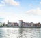 Quay on river Meuse  and old Grand-Poste in Liege