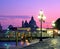Quayside at sunset, Venice.
