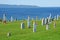 Quebec; Canada- june 25 2018 : cemetery of  Saint Georges de Malbaie