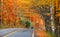 Quebec countryside in autumn time