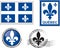 Quebec emblem stamp