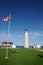 Quebec, the lighthouse of Cap les Rosiers in Gaspesie