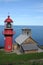 Quebec, the lighthouse of Pointe a la Renommee in Gaspesie