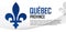 Quebec province of Canada emblem vertical banner