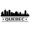 Quebec Skyline City Icon Vector Art Design