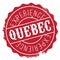 Quebec stamp rubber grunge