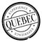 Quebec stamp rubber grunge