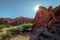 Quebrada de las Senoritas desertic valley in Uquia Village at Quebrada de Humahuaca - Uquia, Jujuy, Argentina