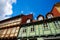 Quedlinburg city facades in Harz Germany