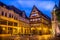 Quedlinburg, Germany - The Blue Hour in the Historic Center of Quedlinburg UNESCO World Heritage