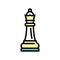 queen chess color icon vector illustration