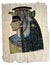 Queen Cleopatra on Egyptian Papyrus