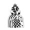 Queen Coloring page chess figurine