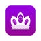 Queen crown icon digital purple