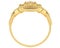 Queen diamond ring with gold metal