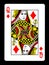 Queen of Diamonds playing card,