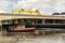 The Queen Elizabeth 2 bridge over the River Lagan at the Donegall Quay in the harbour in Belfast Northern Ireland