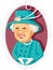 Queen Elizabeth II Editorial Vector Caricature