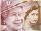 Queen Elizabeth II, portrait from Scottish money