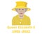 Queen Elizabeth Suit 1952 2022 Face Portrait Yellow Design