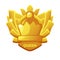 Queen icon. Chess award symbol for chess strategy board game.