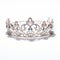 Queen-inspired Tiara: Light Silver And Light Pink, High-key Lighting