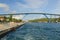 The Queen Juliana Bridge across the St. Anna Bay in Willemstad, Curacao