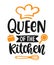 Queen of the Kitchen, Master chef hand written lettering emblem