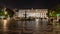 Queen Maria II National Theatre in Lisbon Lighted for Christmas