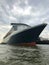 Queen Mary 2. Luxury  transatlantic ocean liner at the dock in Hamburg