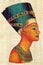 Queen Nefertiti on Papyrus