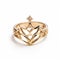 Queen Ring: Intricate Geometric Design In Gold Inspired By Crown