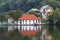 The Queen`s bathing house on lake Kandy - Sri lanka