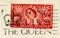 Queen`s Coronation Stamp and `Long Live The Queen` Postmark