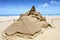 Queen sand sculpture