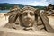 Queen sand sculpture