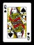 Queen of spades playing card,