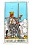 Queen of Swords Tarot Card Honesty Truth Principles Standards Clinical Sterile Reserved Detached Aloof Cool Private Sever