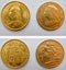 Queen Victoria gold half sovreign coins