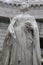 Queen Victoria statue of white marble or sculpture at `Victoria Memorial` museum.