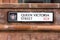 Queen Victoria street sign - London