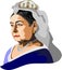 Queen Victoria United Kingdom Vector Illustration
