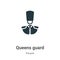 Queens guard vector icon on white background. Flat vector queens guard icon symbol sign from modern people collection for mobile