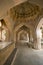 Queens`s bath, Zenana Enclosure, Architectural details of balcony interior, Hampi, Karnataka India.