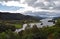 Queens veiw overlooking loch tummel in Scotland