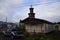 QUELLON, CHILE. A small wooden church in a residential area