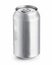 Quenching Thirst: 330ml Aluminum Soda Can with Water Drops on White