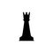 Quenn chess icon. Vector illustration, flat design