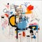Quentin Blake And Jean-michel Basquiat Inspired Installation Art